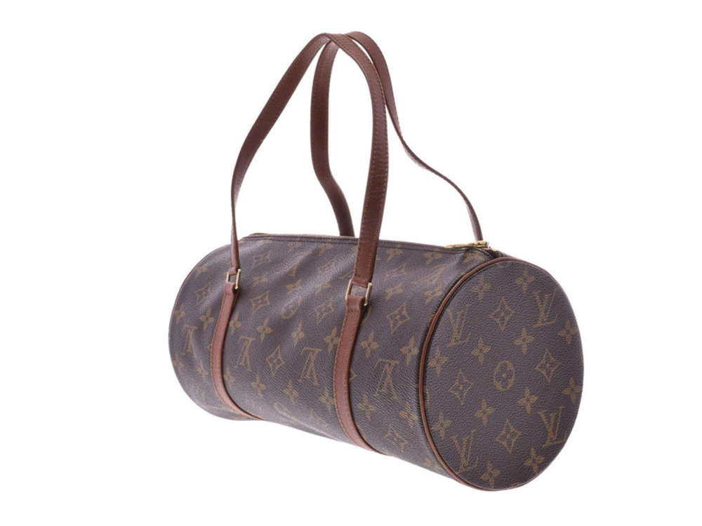 Louis Vuitton Monogram Papillon Clutch Older Bag Brown